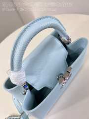 Louis Vuitton M23289 Capucines BB Bag In Blue Glacier 27x18x9cm - 2