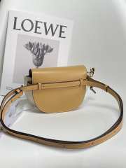 Loewe Gate Dual bag in soft calfskin and jacquard tan 21x12x10cm - 3