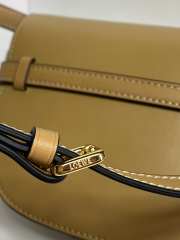 Loewe Gate Dual bag in soft calfskin and jacquard tan 21x12x10cm - 5