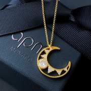 APM Monaco moon gold necklace - 1