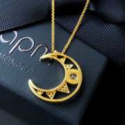 APM Monaco moon gold necklace - 3