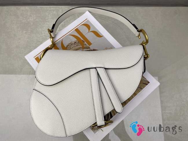 Dior Saddle M0446 White Bag 25.5x20x6.5cm - 1