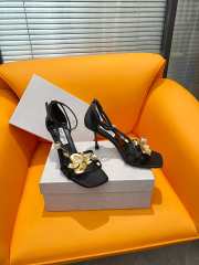 Jimmy Choo high heel sandal with yellow flowers 10cm - 1