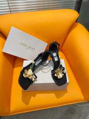 Jimmy Choo high heel sandal with yellow flowers 10cm - 6