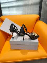 Jimmy Choo high heel sandal with yellow flowers 10cm - 2