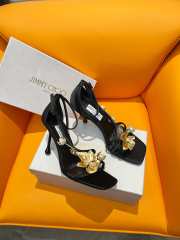 Jimmy Choo high heel sandal with yellow flowers 10cm - 3