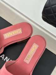 Chanel velvet pink slipper 3cm - 5