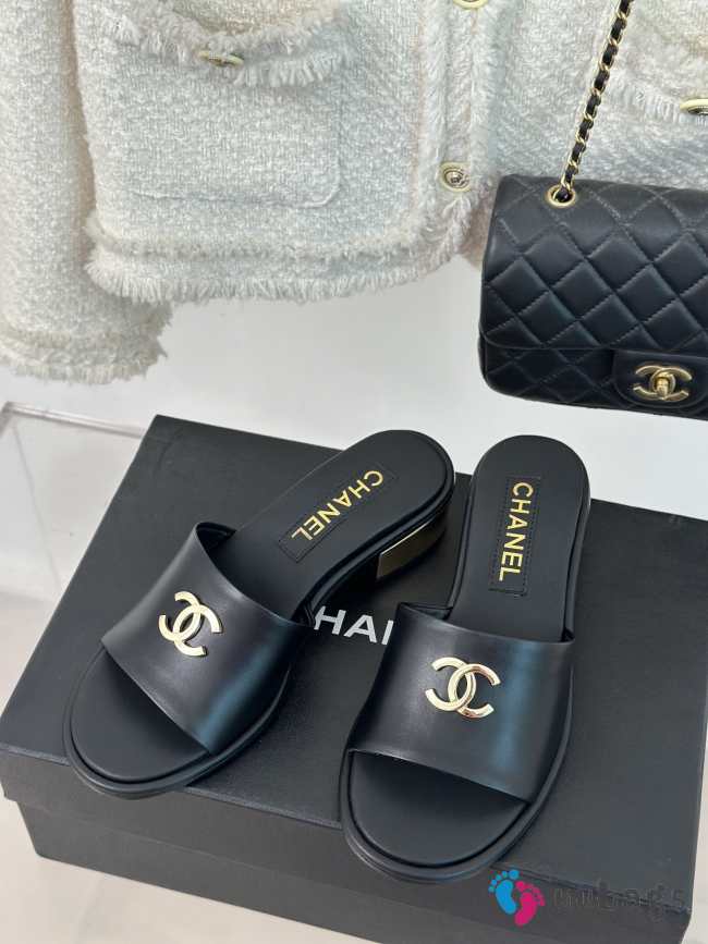 Chanel black slipper 3cm - 1