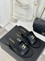 Chanel black slipper 3cm - 6