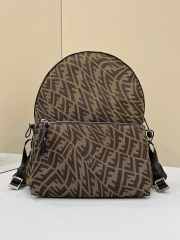 Fendi Vertigo Backpack Brown 30x11x35cm - 1