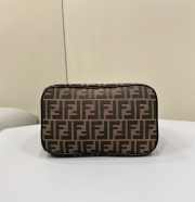 Fendi Zucca Canvas Leather Vanity Bag 26x15x19cm - 3