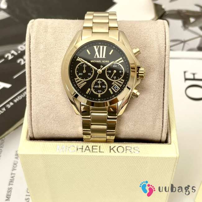 Michael Kors Bradshaw Chronograph Gold-Tone Stainless Steel Watch - 1