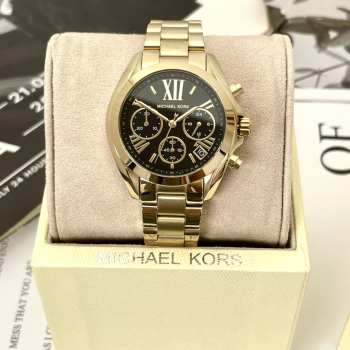 Michael Kors Bradshaw Chronograph Gold-Tone Stainless Steel Watch