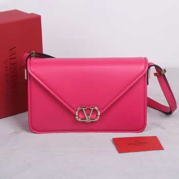 Valentino Garavani Letter Bag In Pink Rose 24x15.5x7cm