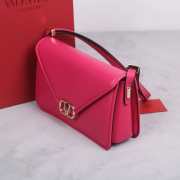 Valentino Garavani Letter Bag In Pink Rose 24x15.5x7cm - 6