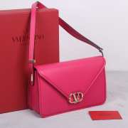 Valentino Garavani Letter Bag In Pink Rose 24x15.5x7cm - 5