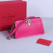 Valentino Garavani Rockstud Calfskin Clutch In Pink 23x13x7cm - 5