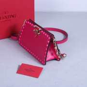 Valentino Garavani Rockstud Calfskin Clutch In Pink 23x13x7cm - 4