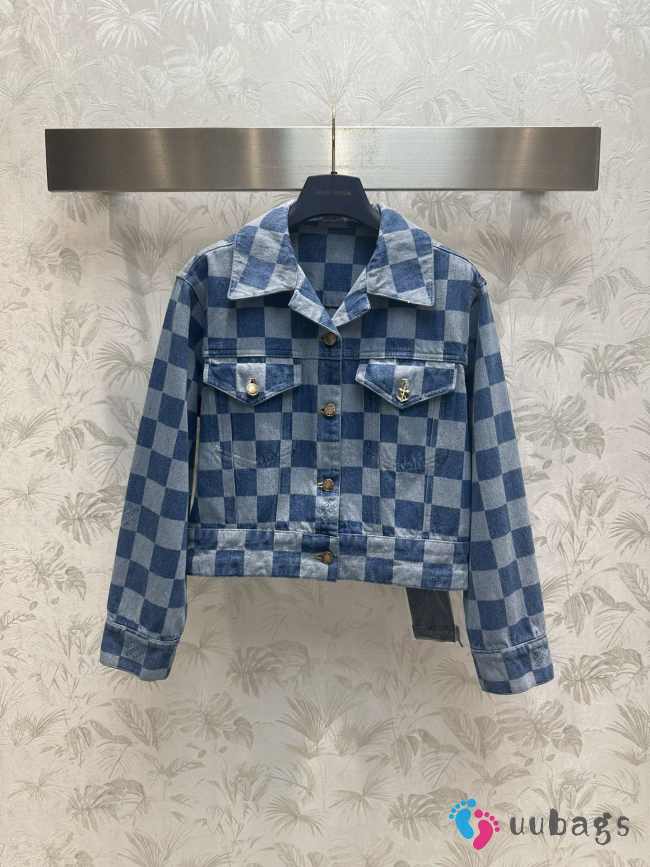 Louis Vuitton 1AFGDH New LV Remix Damier Denim Jacket - 1