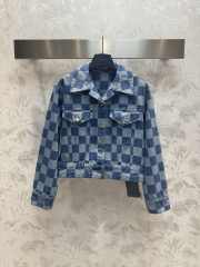 Louis Vuitton 1AFGDH New LV Remix Damier Denim Jacket - 1