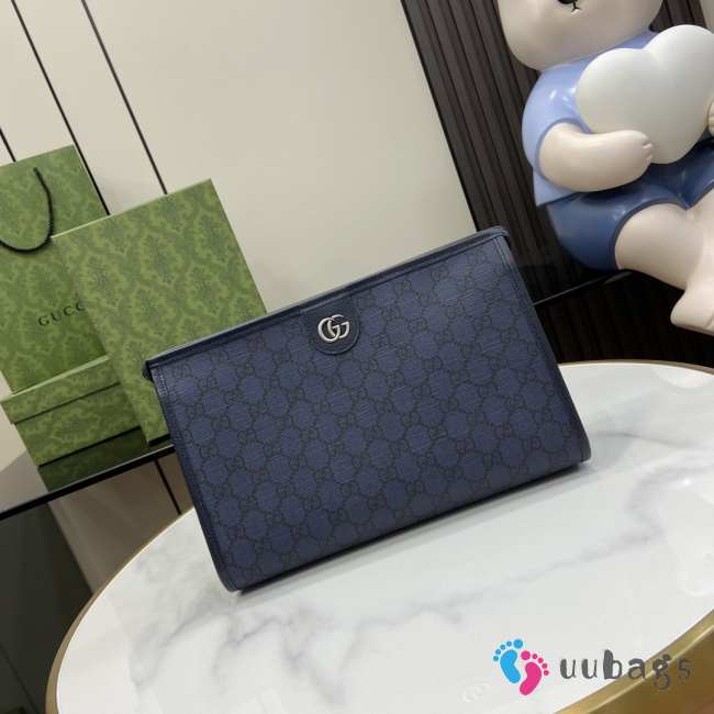 Gucci Ophidia GG Toiletry Case In Blue 28.5x18x9cm - 1