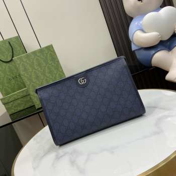 Gucci Ophidia GG Toiletry Case In Blue 28.5x18x9cm