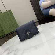 Gucci Passport Holder In Blue 10.5x14.5cm - 1