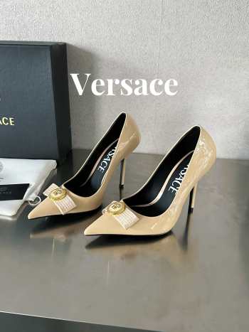 Versace High Heel In Beige 10cm