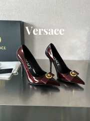 Versace High Heel In Burgundy 10cm - 3