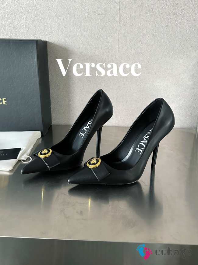 Versace High Heel In Black 10cm - 1