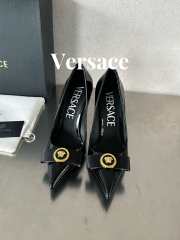 Versace High Heel In Black Patent Leather 10cm - 3