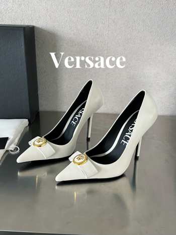 Versace High Heel In White 10cm