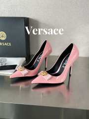 Versace High Heel In Pink Patent Leather 10cm - 1