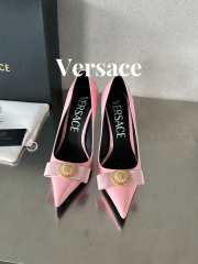 Versace High Heel In Pink Patent Leather 10cm - 6