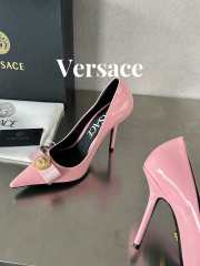 Versace High Heel In Pink Patent Leather 10cm - 5