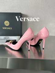 Versace High Heel In Pink Patent Leather 10cm - 4