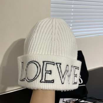 Loewe wool hat in white