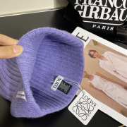 Loewe wool hat in purple - 2