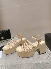 Chanel Sandal In Beige 7cm - 1