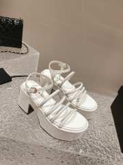 Chanel Sandal In White 7cm - 2