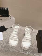 Chanel Sandal In White 7cm - 3