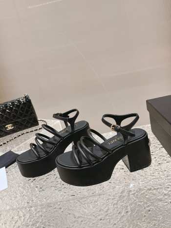 Chanel Sandal In Black 7cm