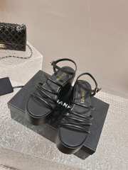 Chanel Sandal In Black 7cm - 2