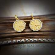 Gold Watch Shape Pendant - 3