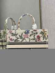 Dior Large Book Tote Bayadere White Bag 42x35x18.5cm - 2