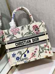 Dior Book Tote Bayadere White Bag 26.5x21x14cm  - 3