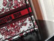 Dior Book Tote White and Red 26.5x21x14cm - 5