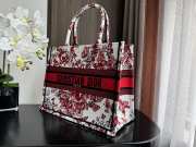 Dior Medium Book Tote White and Red Bag 36.5x28x16.5cm - 6