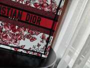 Dior Medium Book Tote White and Red Bag 36.5x28x16.5cm - 5