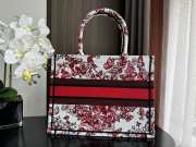 Dior Medium Book Tote White and Red Bag 36.5x28x16.5cm - 4